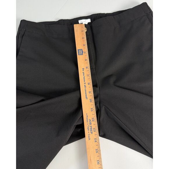 J Jill Black Chino Pants Polyester Rayon Spandex Elastic Waistband Women's 16 P - Picture 8 of 10